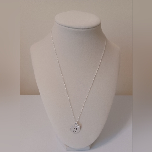 Avon Jewelry - VINTAGE 925 RJ AVON STERLING SILVER INITIAL "J" LOVE NECKLACE 18 "L.